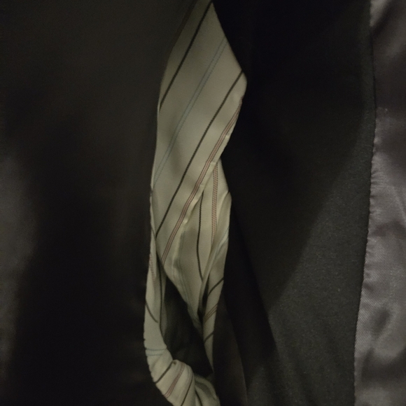 Ralph Lauren Men's Charcoal Black Wool Plaid Blazer Jacket Sport Suit. 48L - Picture 8 of 12